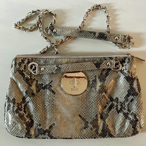 DKNY Reptile Print Crossbody Purse